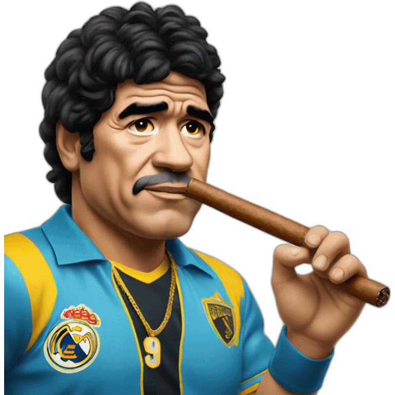 Maradona-with-a-cigar emoji