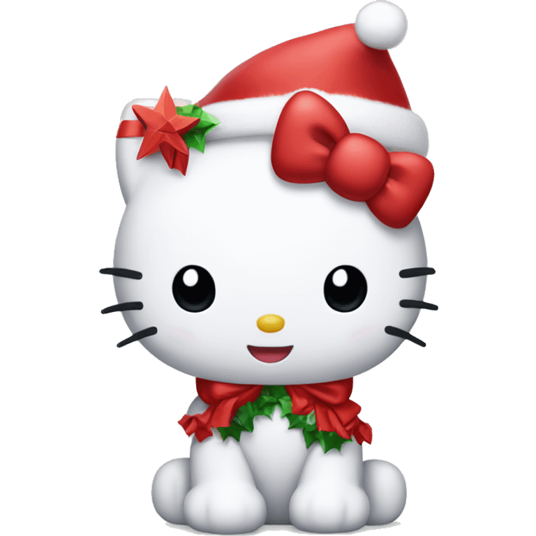 A hello kitty in navidad  emoji