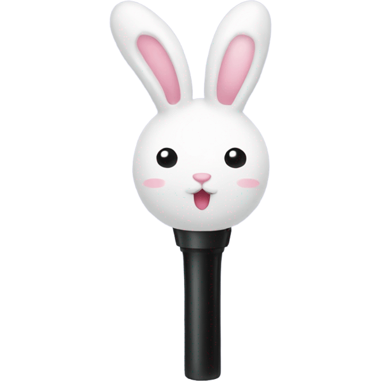 White Bunny light stick KPOP emoji