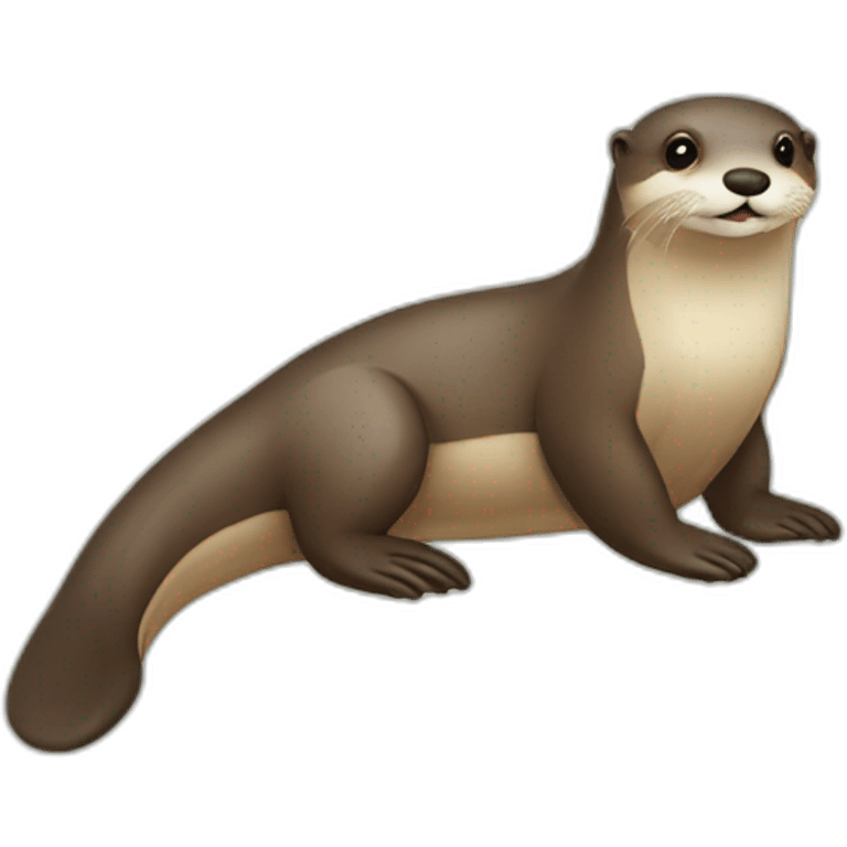 Loutre sur tortu emoji