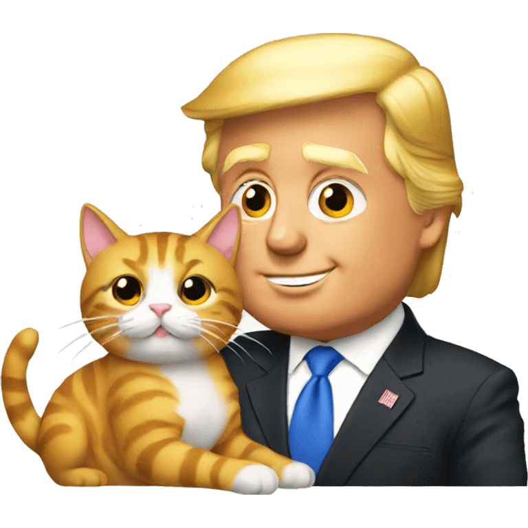 donald trump with cat emoji