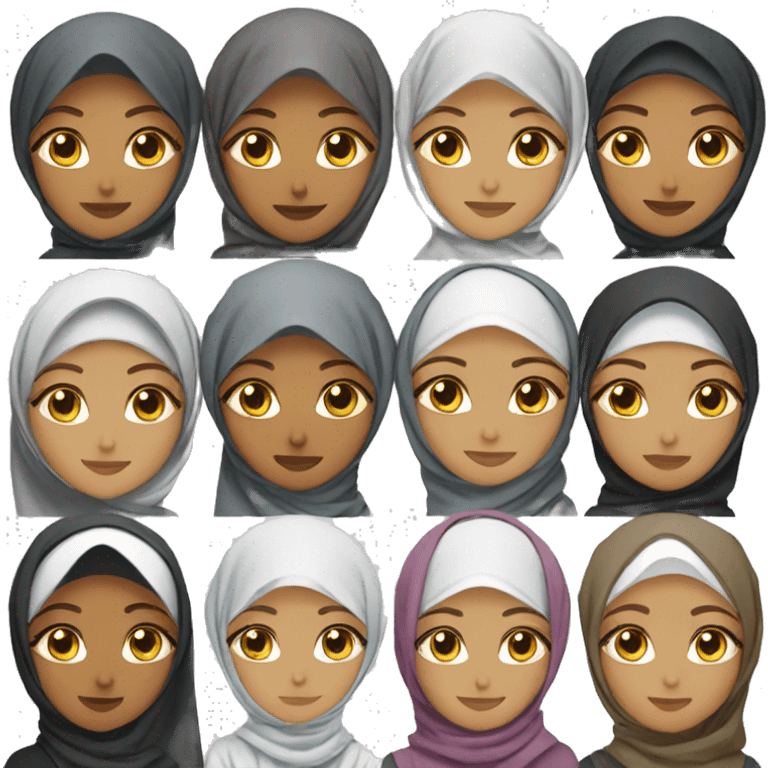 2 hijabi women emoji