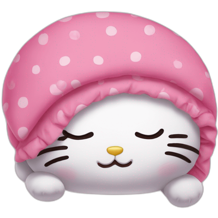 hello kitty sleeping emoji