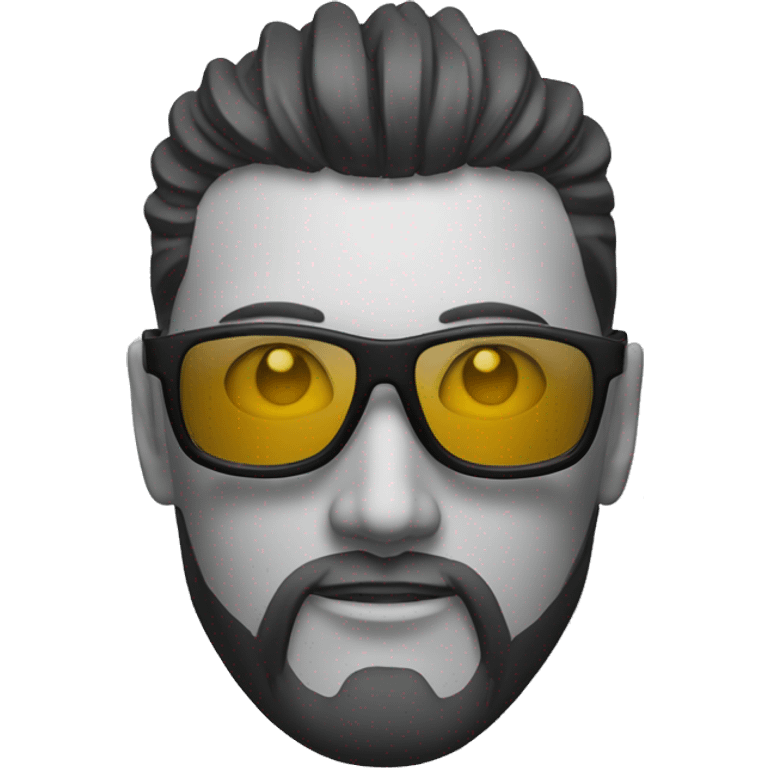 Dziadek samuraj okulary róża  emoji