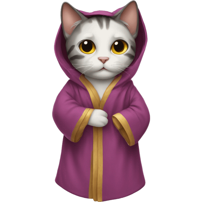 Cat in a robe emoji