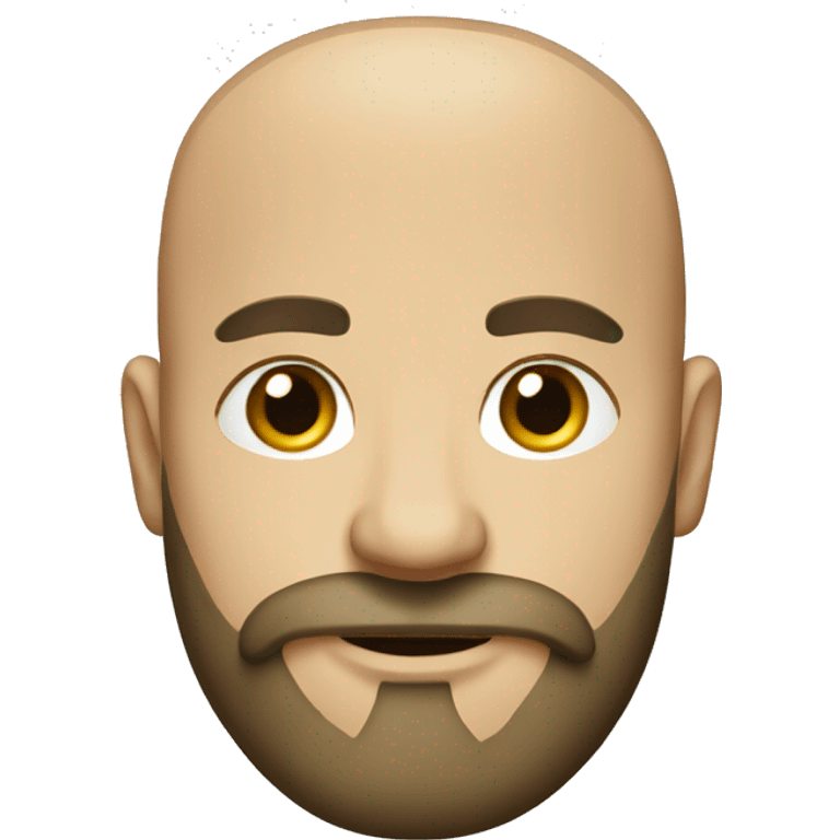 bald head, bearded guy wearing kilt emoji