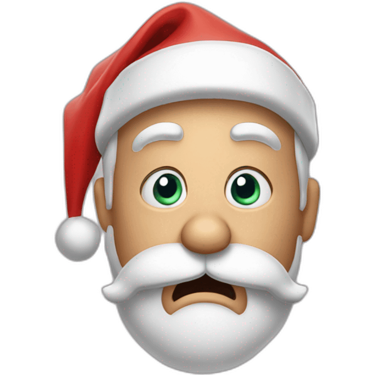 shocked santa claus emoji