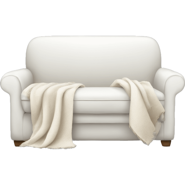 White Sofa with blanket emoji