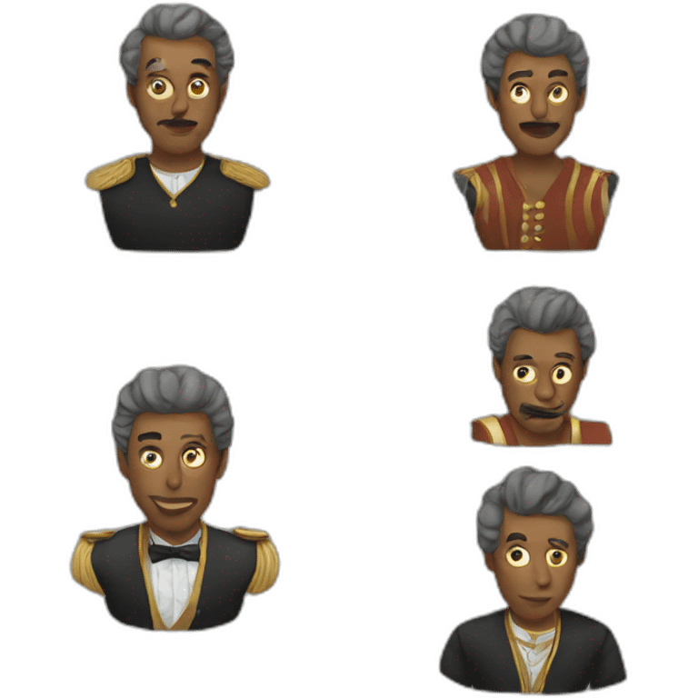 grandema and men emoji