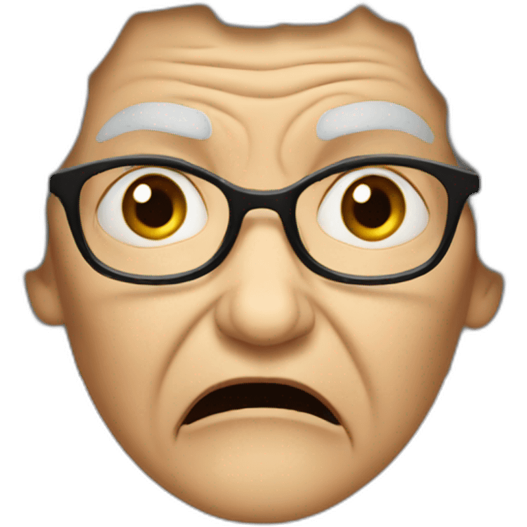 Angry old lady emoji