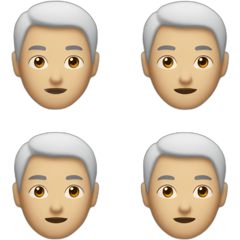 two block asian men emoji