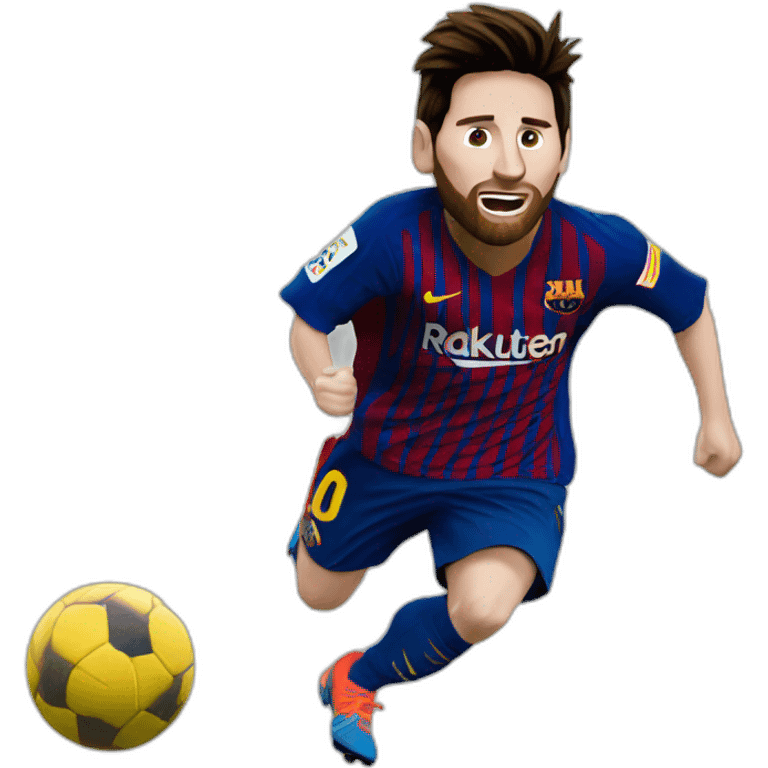 Messi corriendo emoji