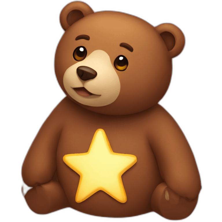 bear with a star emoji