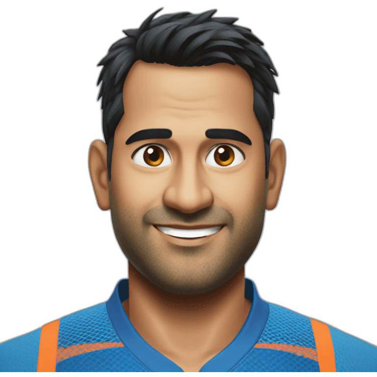 M S DHONI emoji