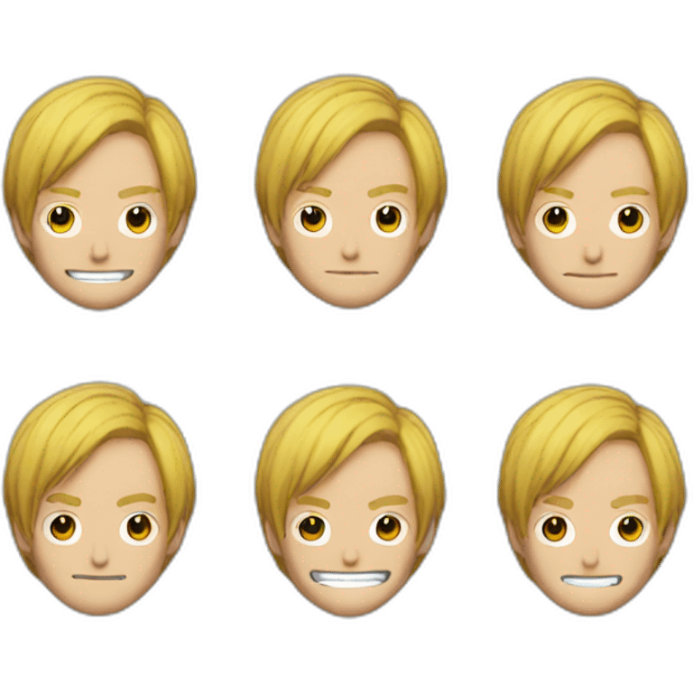 Sanji from one piece realistic emoji