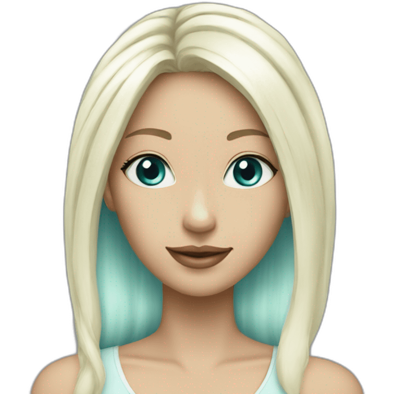 Girl-with-white-blond-hair-and-q=aquamarine-eyes emoji