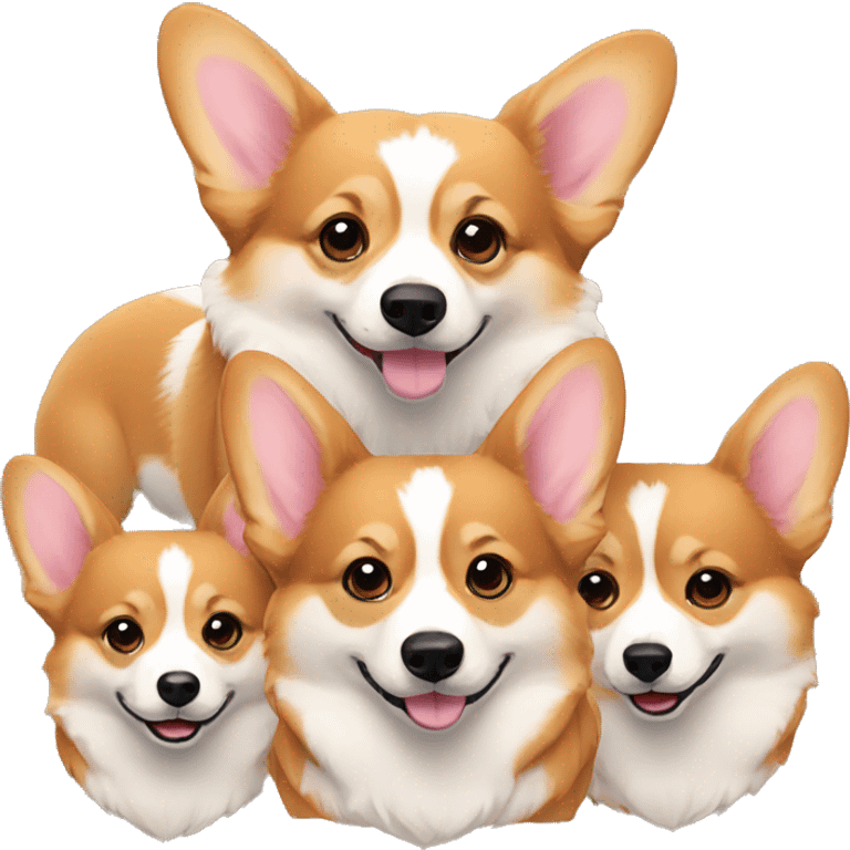 corgi family emoji