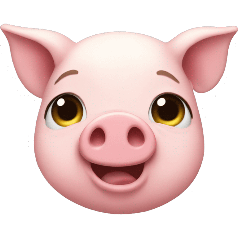 Cute piggy but hate u emoji