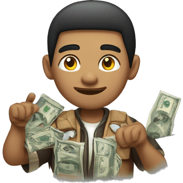 native  gamer  doing the money sign emoji