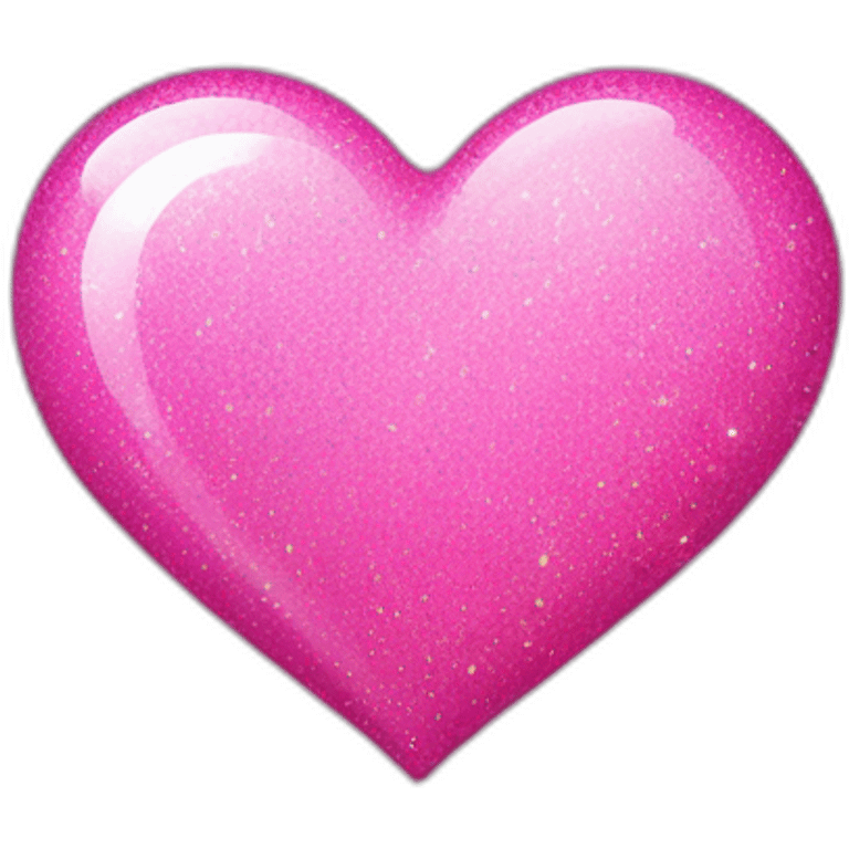 Pink heart with sparkle emoji