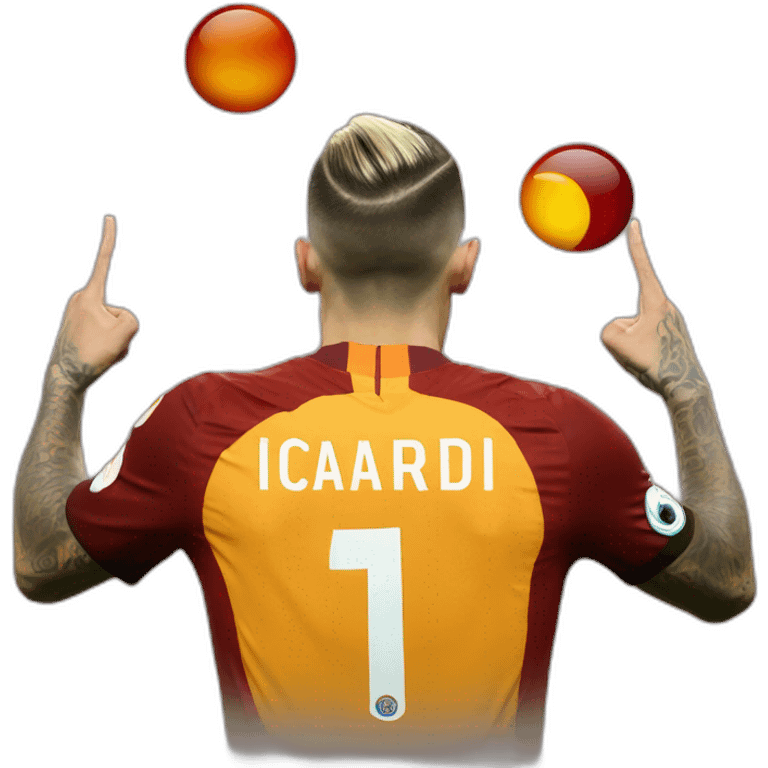 Mauro Icardi Galatasaray ear celebration emoji