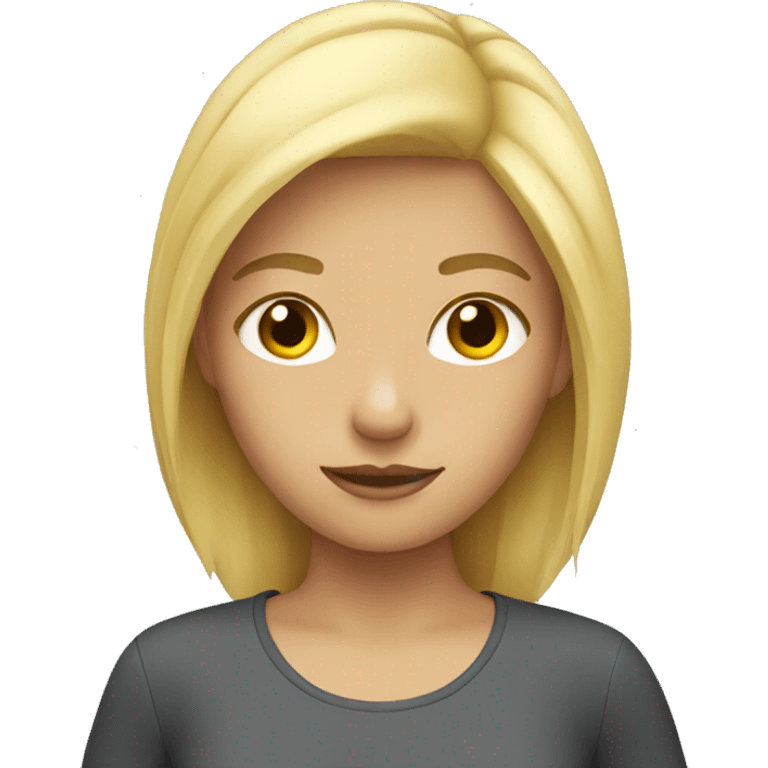 Blond girl  emoji