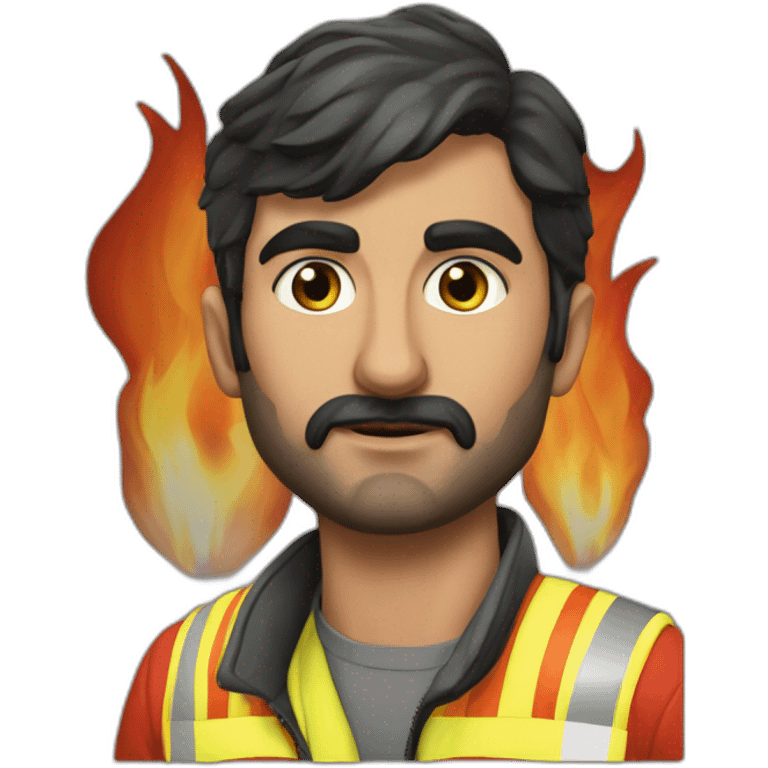 iranian Firefigter ramin samadi  emoji