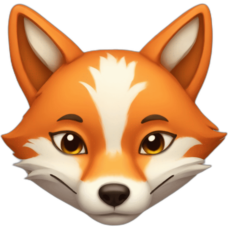 sleep fox emoji