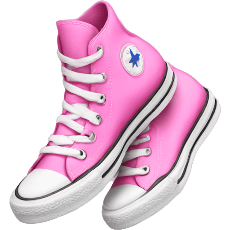 pink high top converse emoji