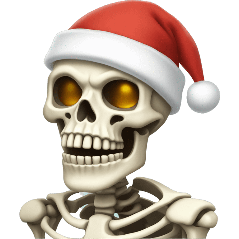 Skeleton Santa emoji