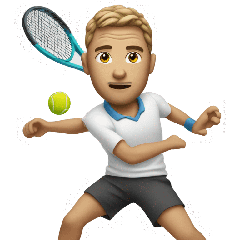 Man forehand tennis emoji