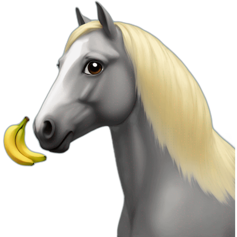 Horse banana sky emoji