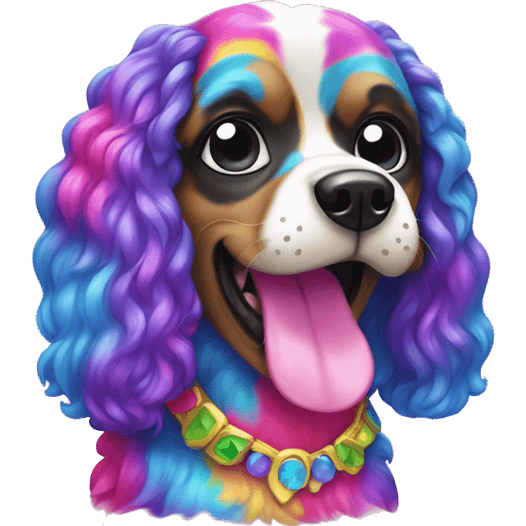 Lisa frank dog emoji