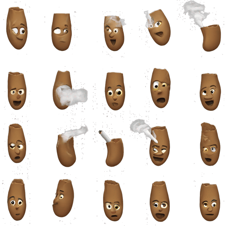 Some smoking a cig emoji