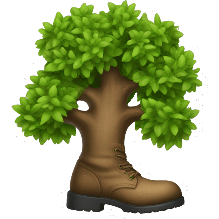 tree in boot  emoji