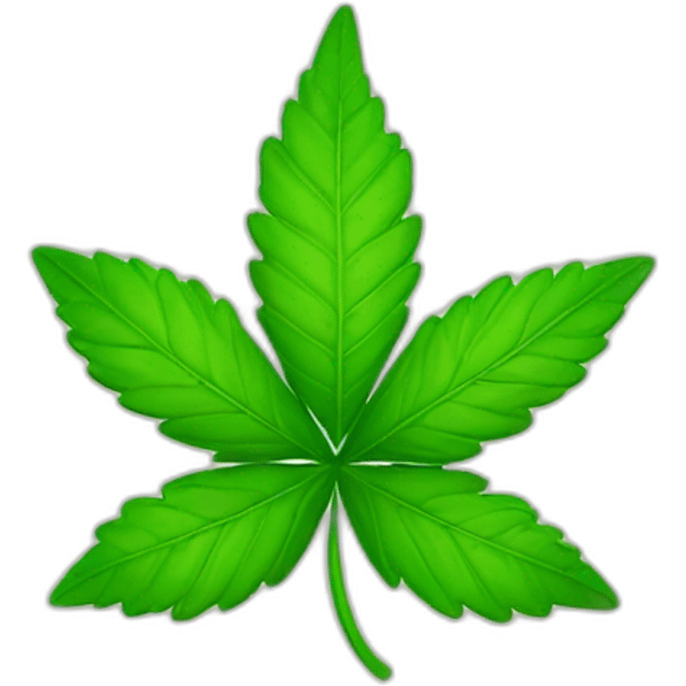 cannabis and clover leaf emoji