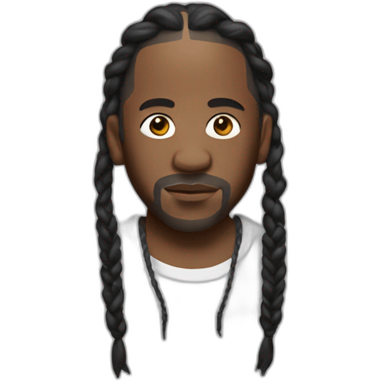 kendrick lamar with braids emoji