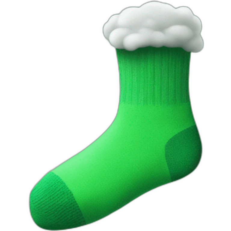 sock with green smoke coming out emoji