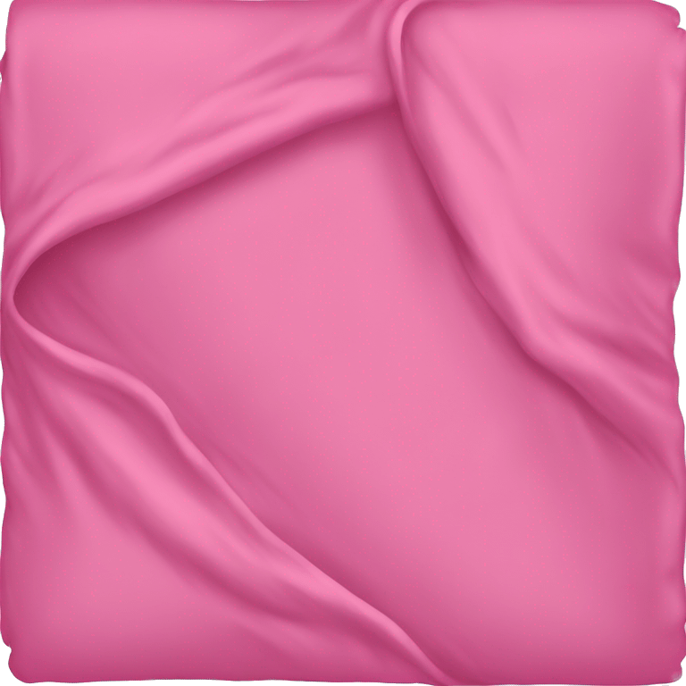 Pink folded blanket emoji