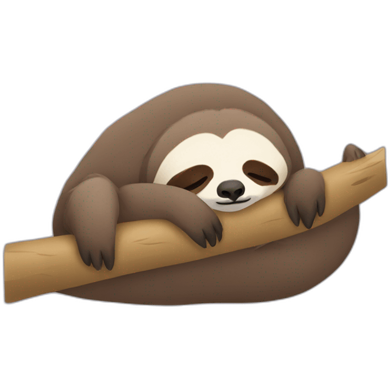 Sloth sleeping emoji