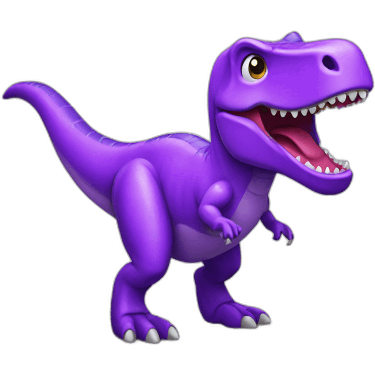 purple toy trex emoji