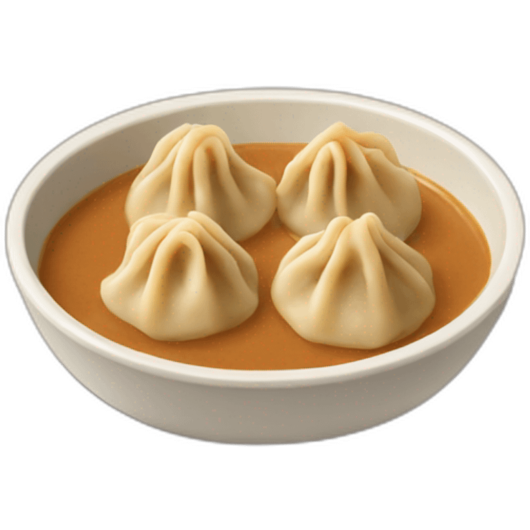 dumplings with peanut sauce emoji