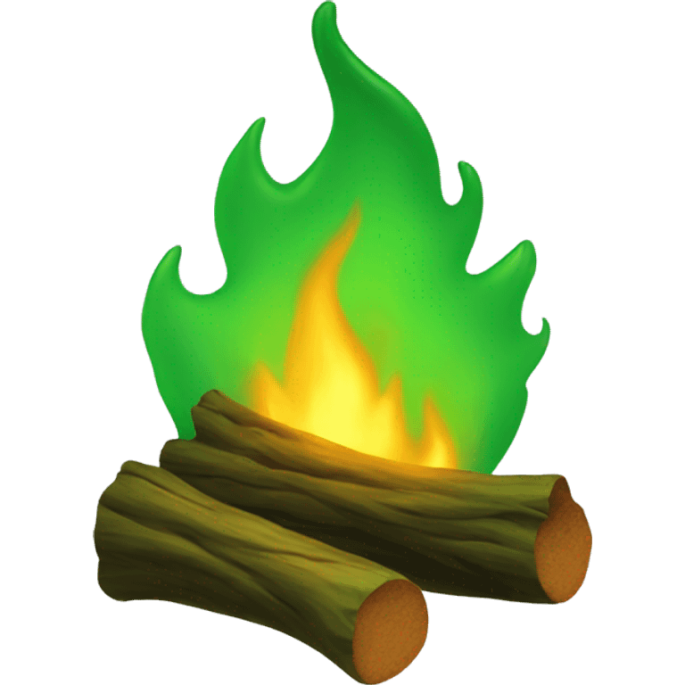 Green fire emoji