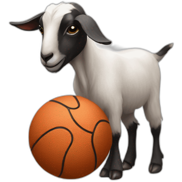 goat with a ball emoji