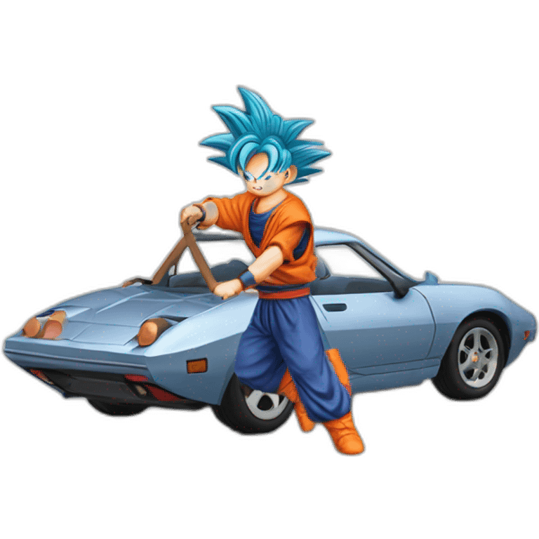 Son-goku whis a car  emoji