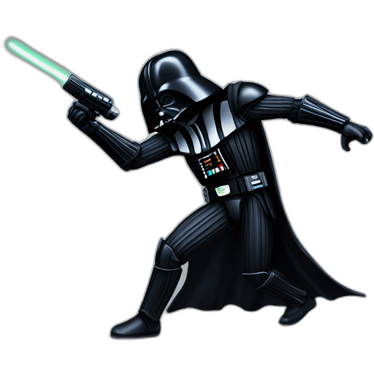 Darth vader fight xenomorph emoji