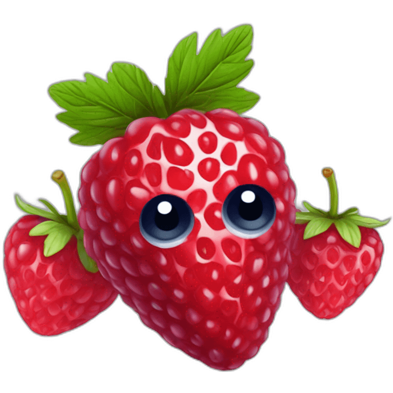 Fraise framboise myrtilles emoji