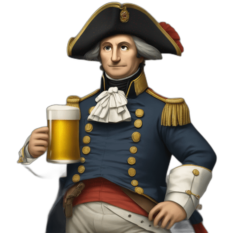 Napoléon Ier qui boit une bière emoji