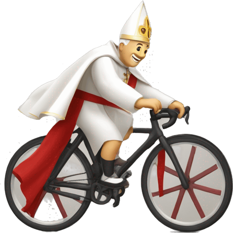 LE PAPE EN VELO emoji