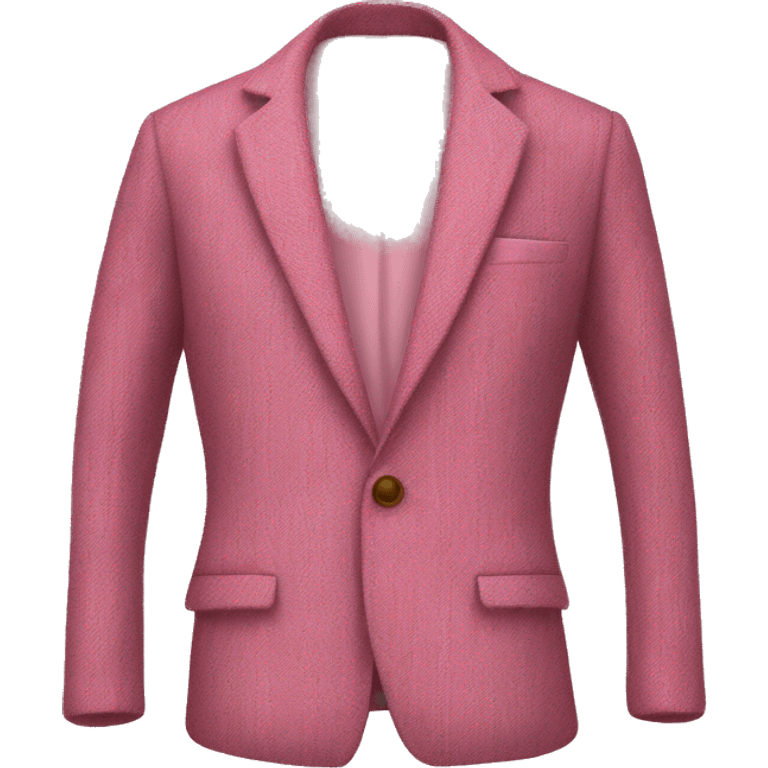 Pink tweed blazer emoji